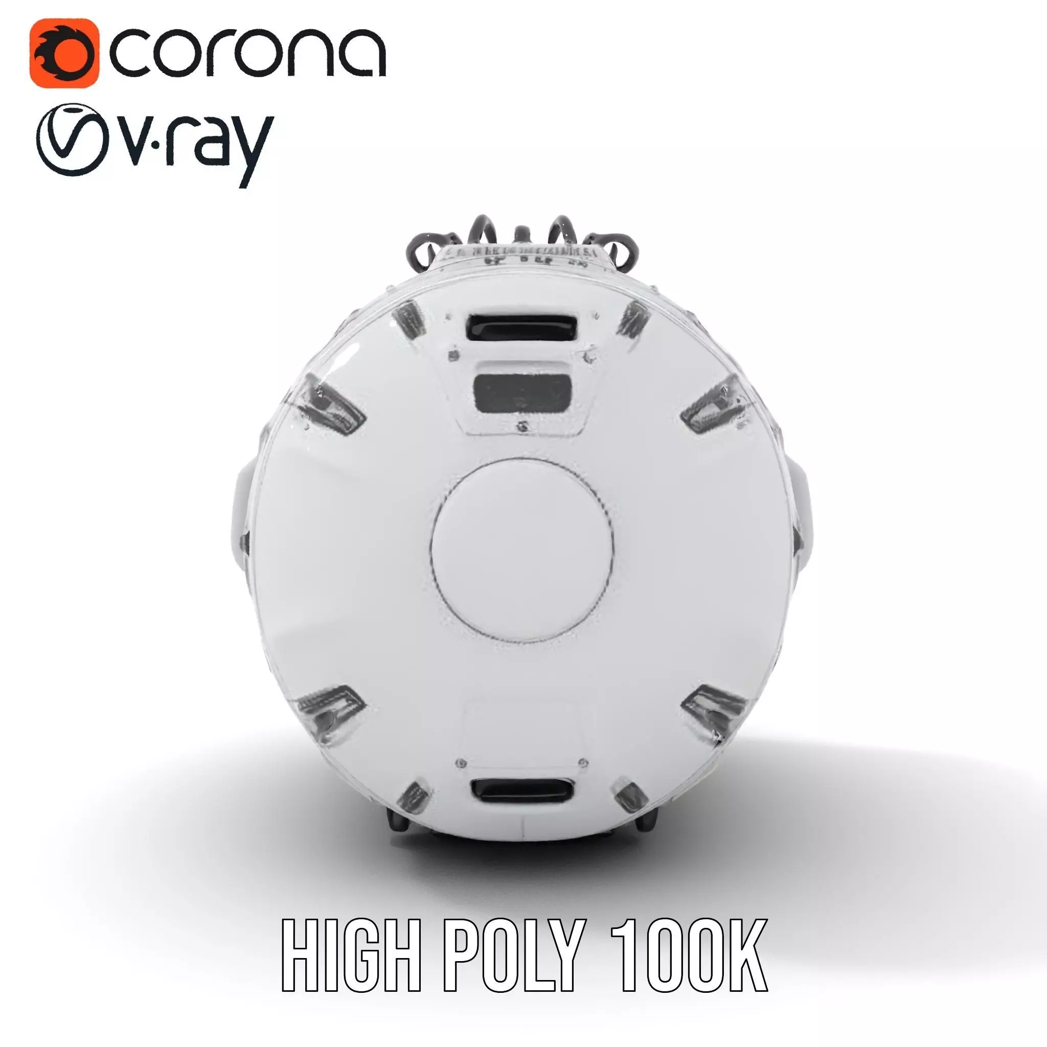 Futuristic Space Pod model pack Low-poly 3D model_26