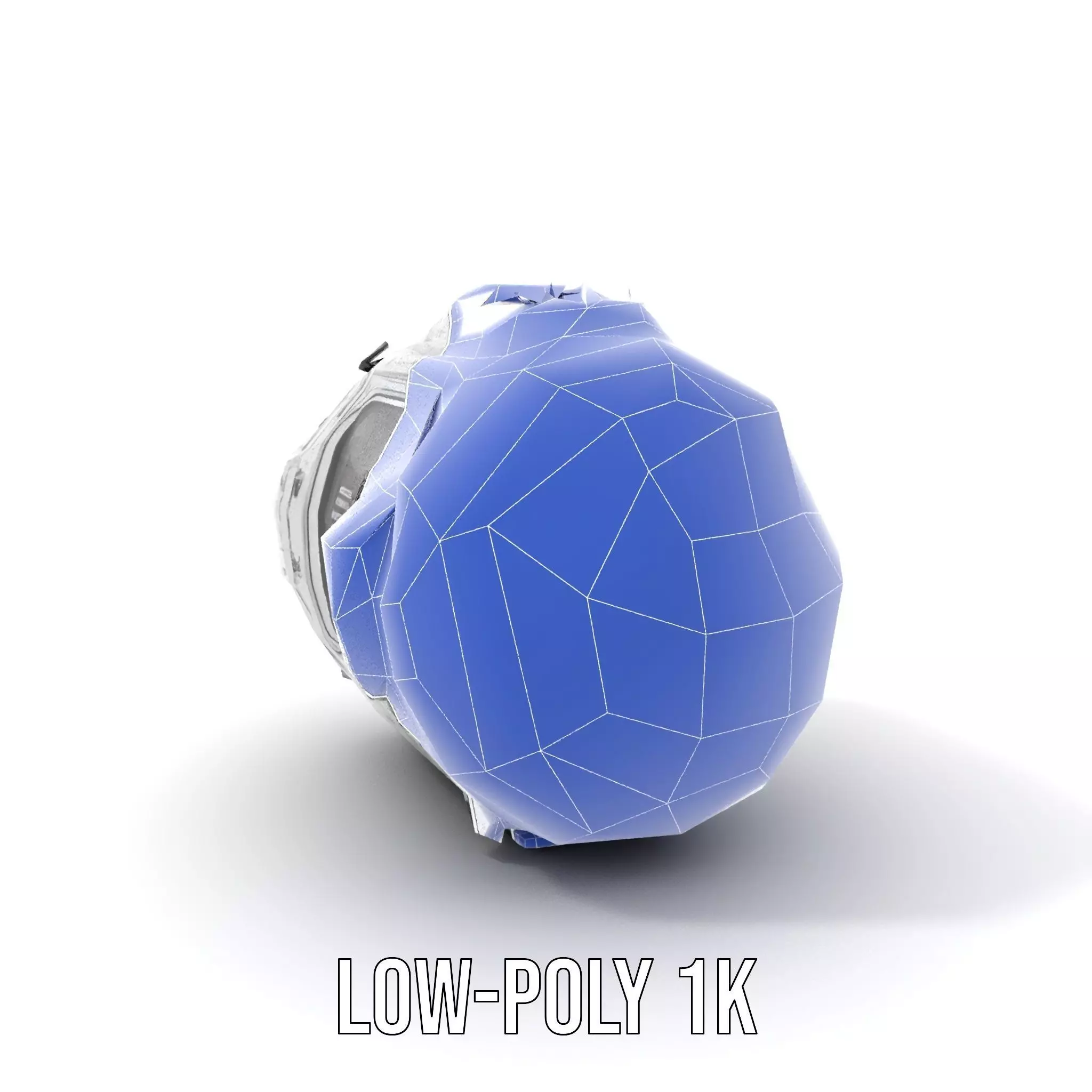 Futuristic Space Pod model pack Low-poly 3D model_8
