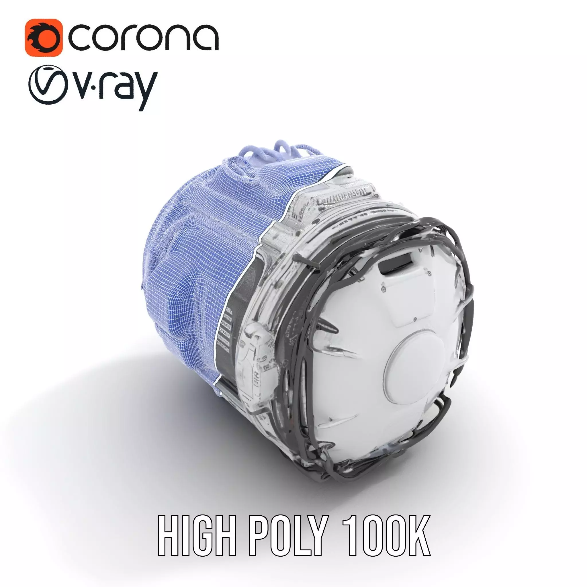 Futuristic Space Pod model pack Low-poly 3D model_23