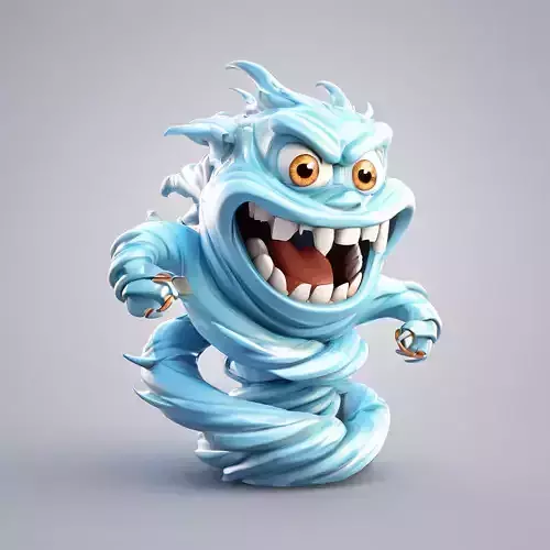 Whirlwind Monster 3D Model
