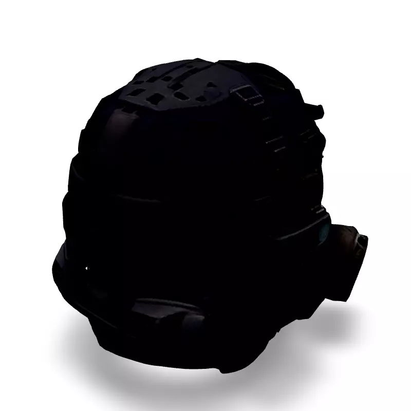 Tactical Gas Mask Helmet 3D Model Low-poly 3D model_5
