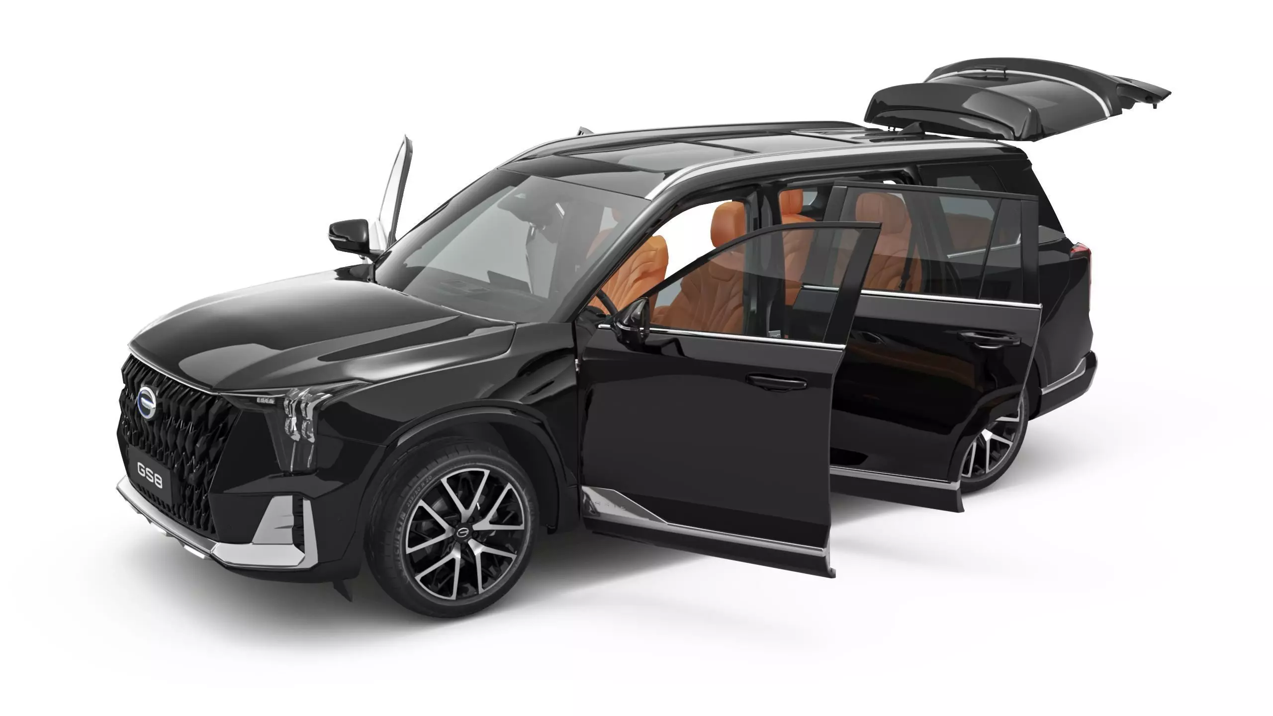 2026 GAC GS8 6 Seats with Interior 3D model_9