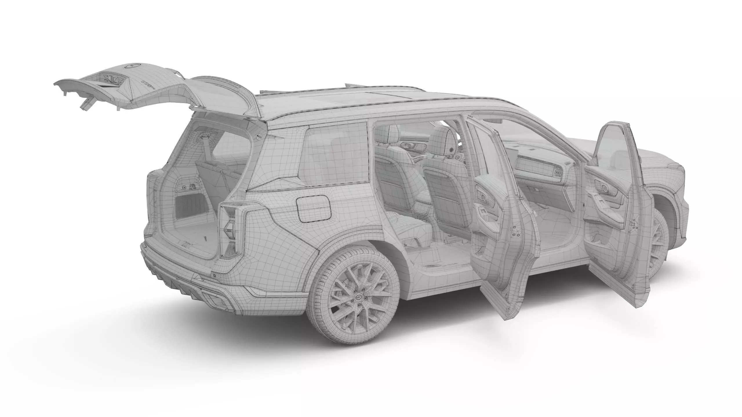 2026 GAC GS8 6 Seats with Interior 3D model_17