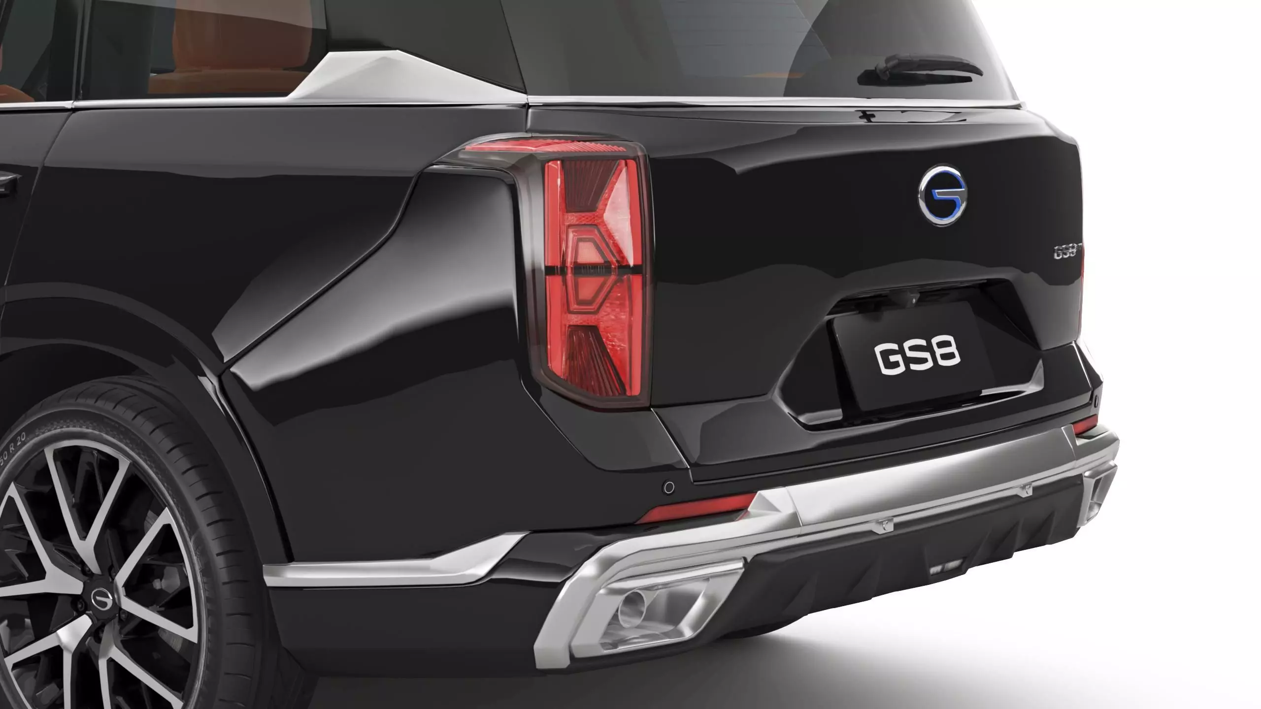 2026 GAC GS8 6 Seats with Interior 3D model_4