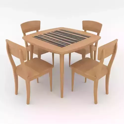 Mid-Century Modern Dinning Set 100 Oslo