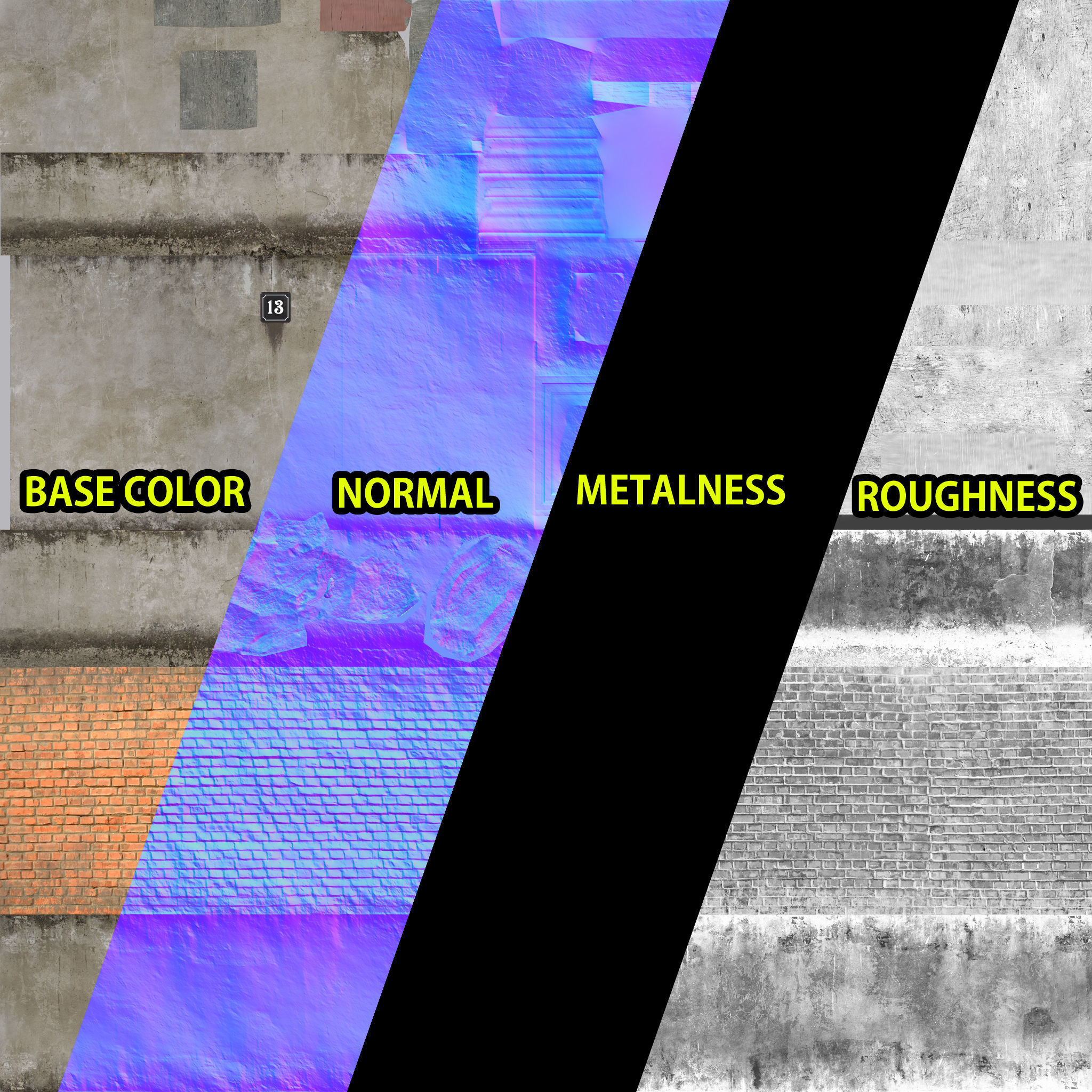 PBR lowpoly mansion Low-poly 3D model_1