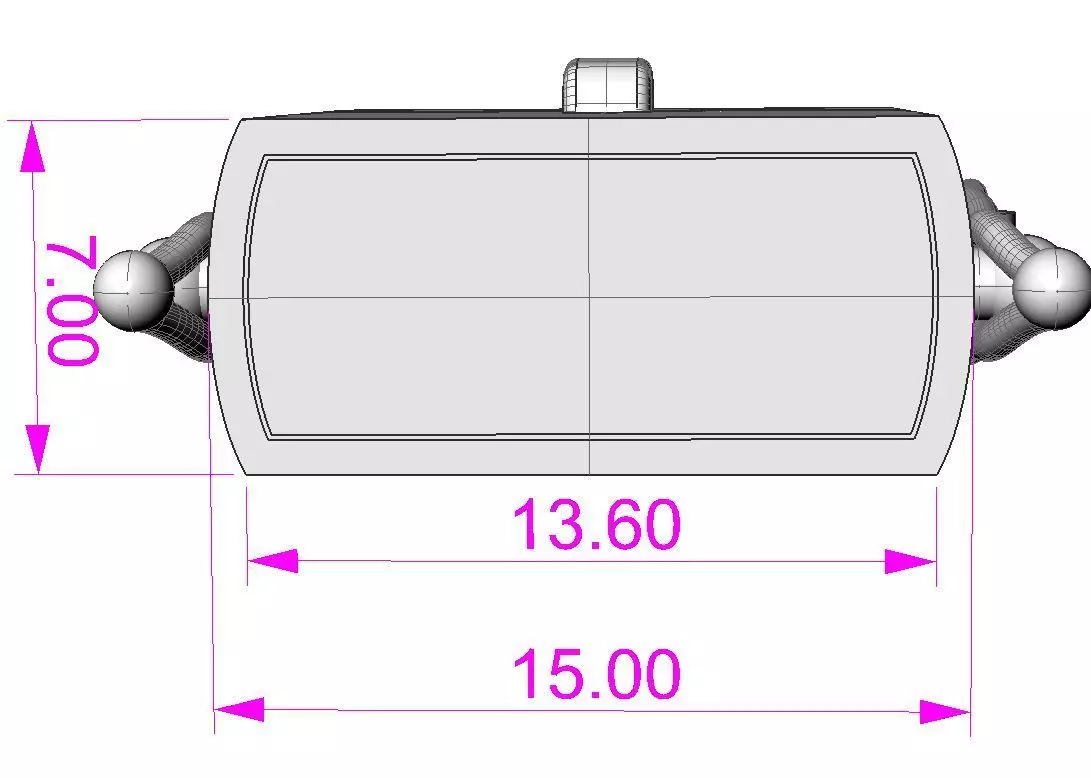 Jewelry CLASP Lock for bracelet 15mm width STL ready for Print 3D print model_11