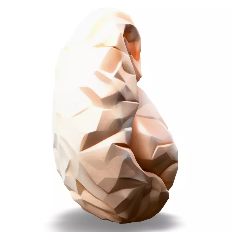 Low Poly Stylized Human Heart Low-poly 3D model_6