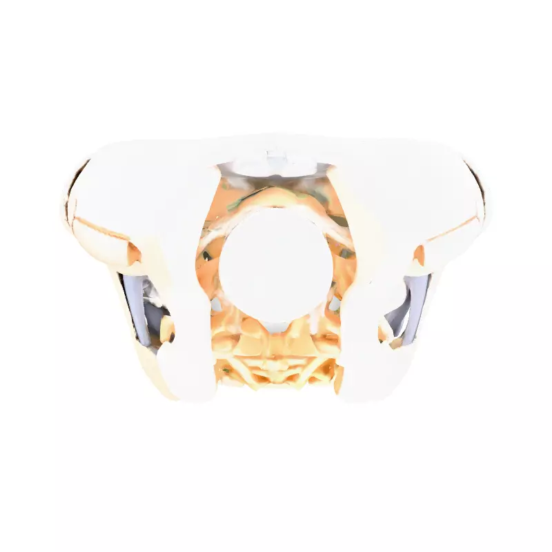 SciFi Robotic Torso and Neck Low-poly 3D model_7