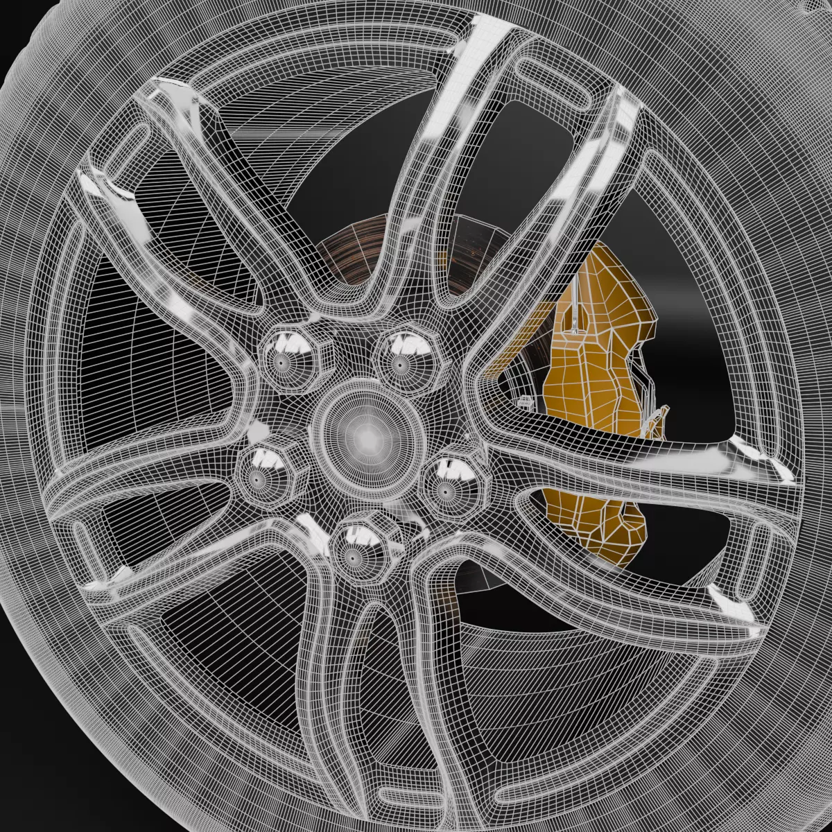 Wheel 3D model_7