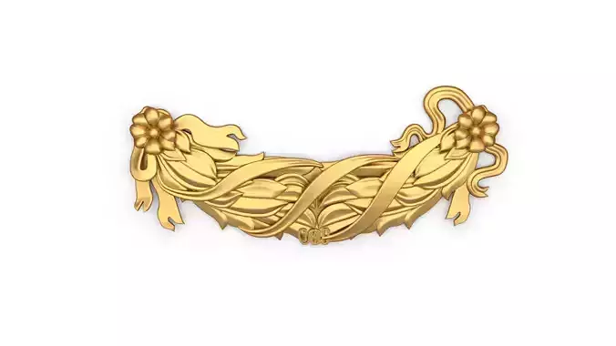 classic decorative swag onlay cnc 3d printing stl 03