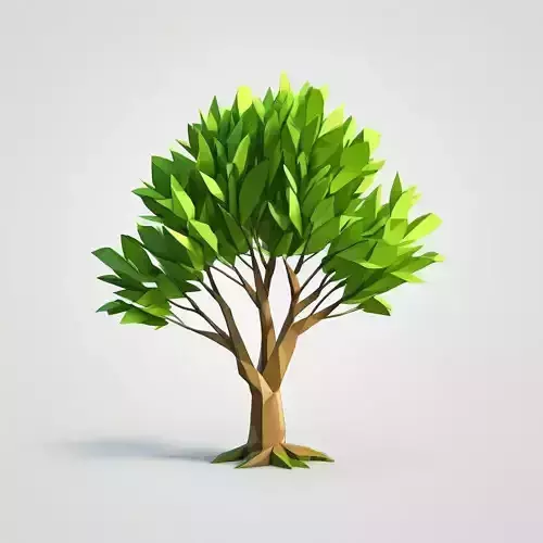 Low Poly Stylized Tree Low-poly 3D model