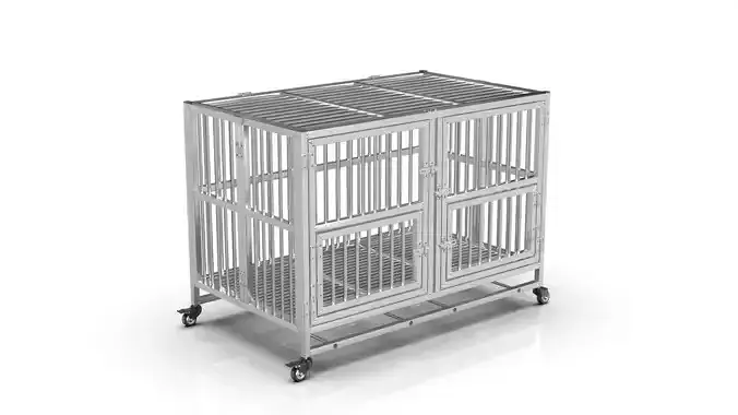 Heavy Duty Dog Cage 3D model