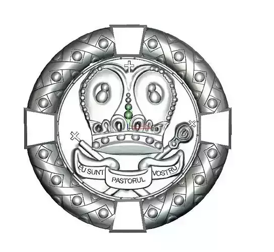 model 3d coroana regala romania