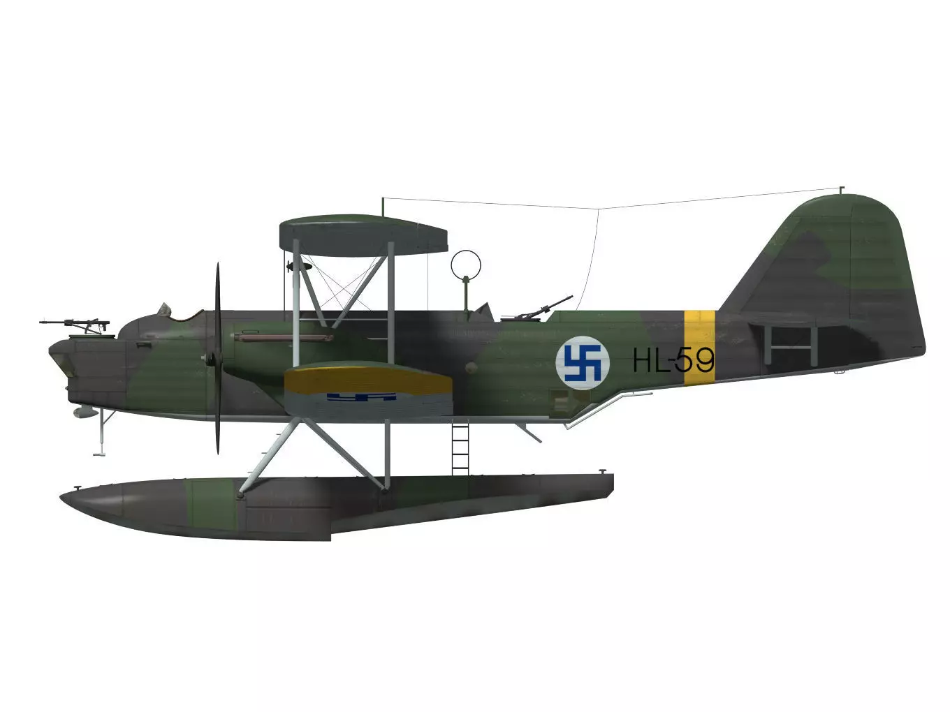 Heinkel He59B 3D model_6