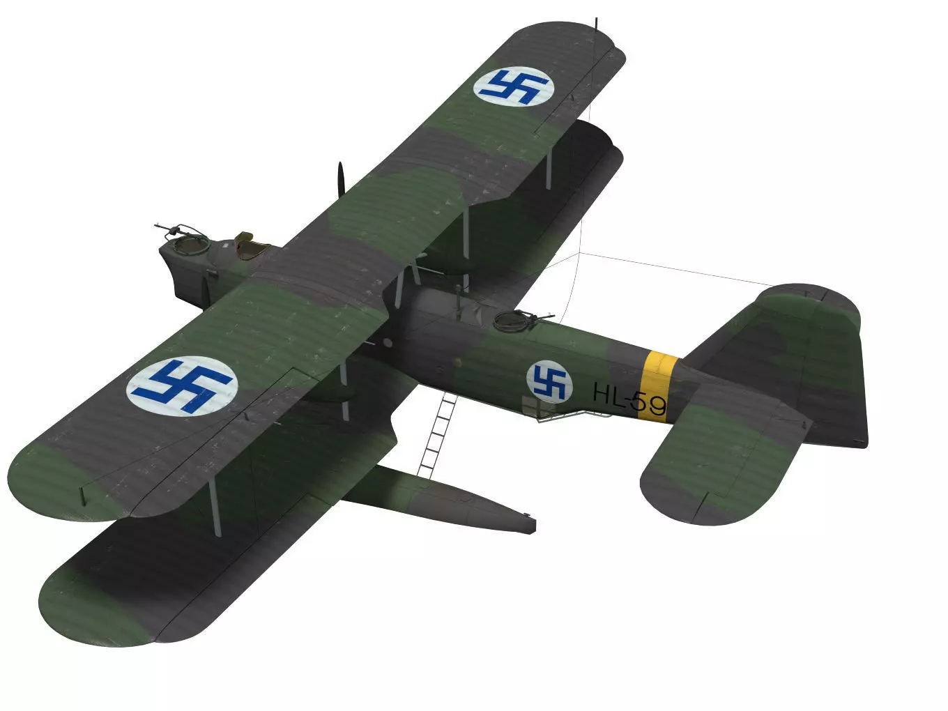 Heinkel He59B 3D model_1