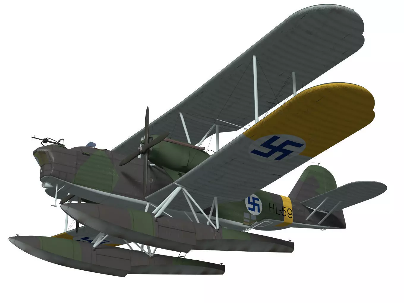 Heinkel He59B 3D model_3