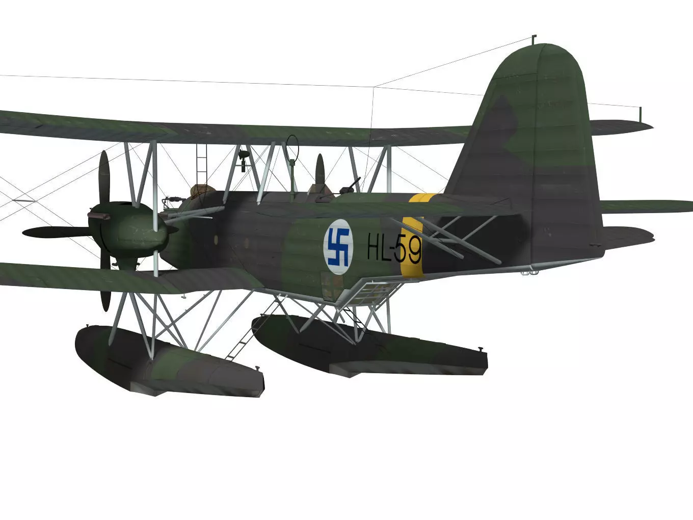 Heinkel He59B 3D model_5