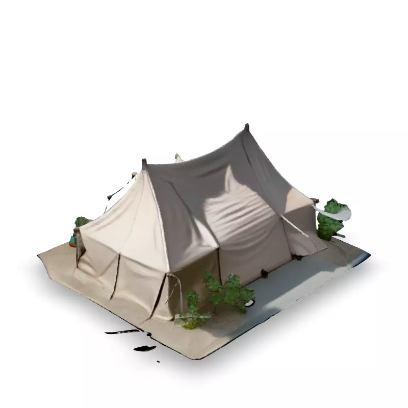 Luxury Glamping Tent 3D Model Low-poly 3D model_4