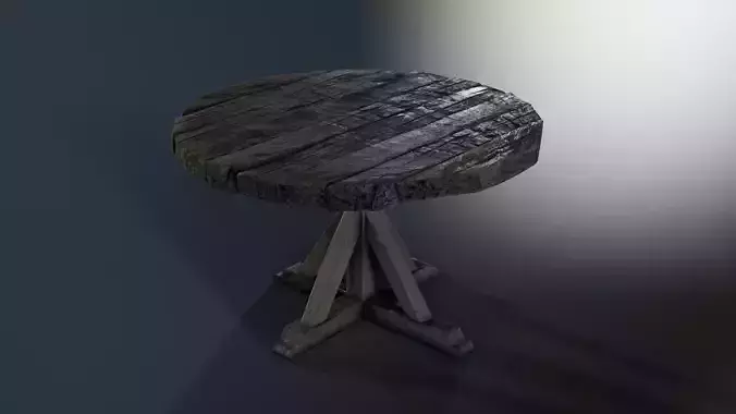 Wooden Round Table