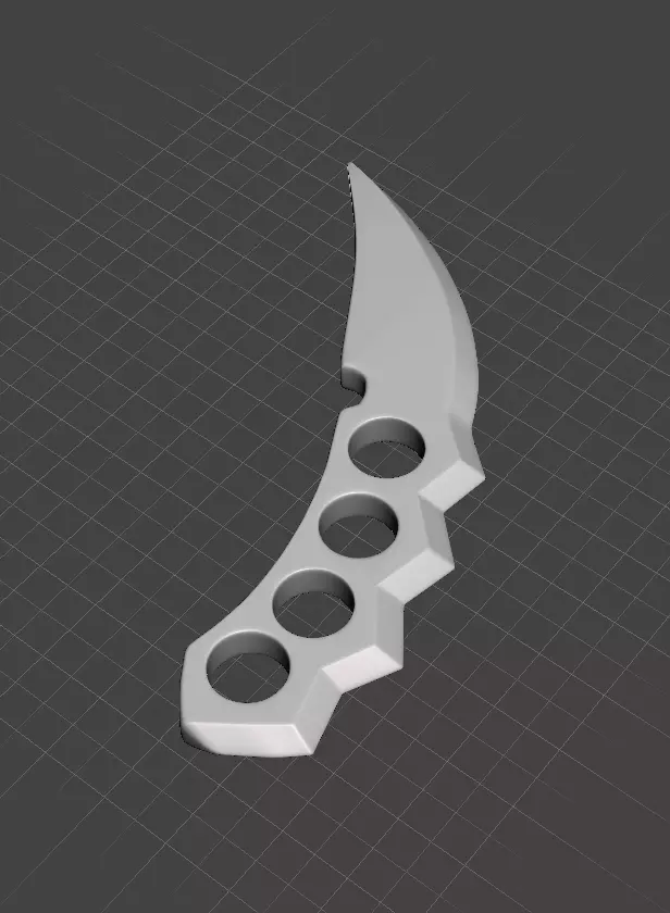 Asuma Sarutobi Chakra Blades - Dual Versions 3D print model_2