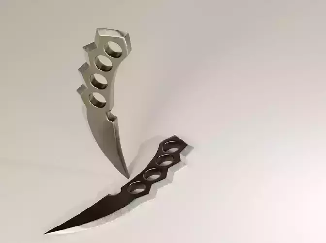 Asuma Sarutobi Chakra Blades - Dual Versions 3D print model Asuma Sarutobi Chakra Blades - Dual Versions 3D print model