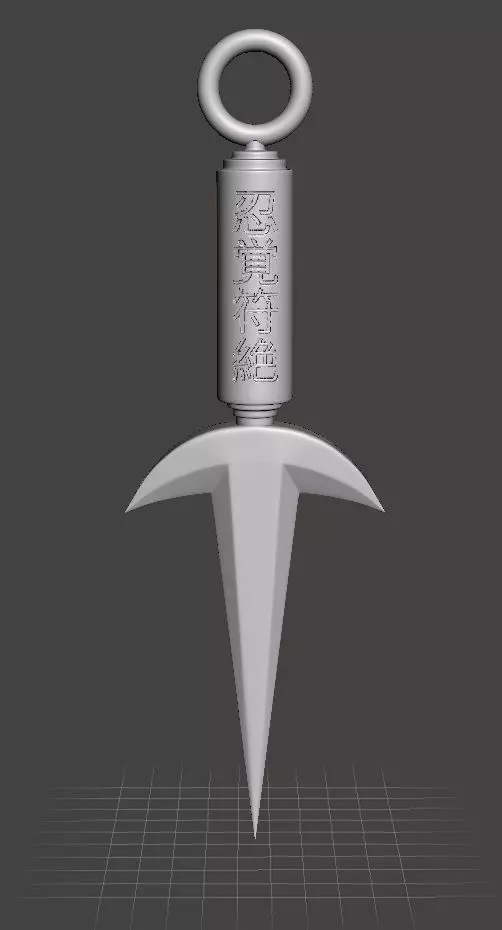 Kunai Minato Namikaze Free 3D print model_2