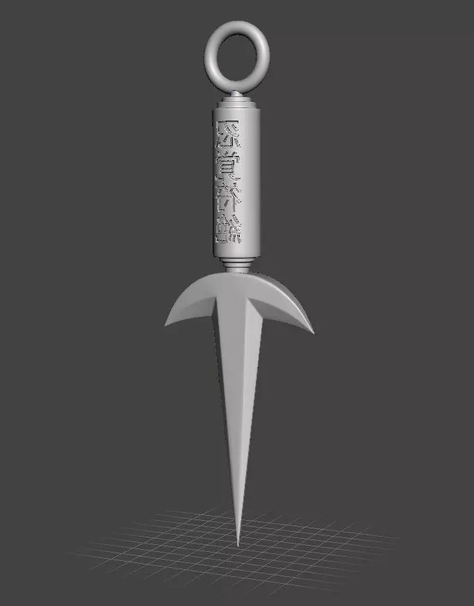 Kunai Minato Namikaze Free 3D print model_1