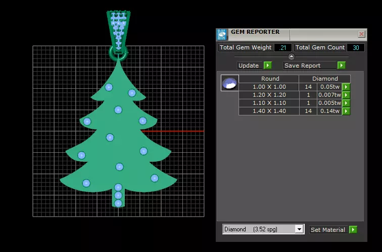 Christmas Pendant 3D printable model 3D print model_7