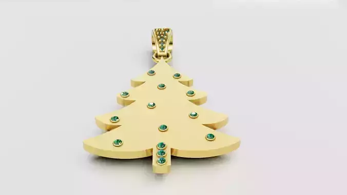 Christmas Pendant 3D printable model 3D print model Christmas Pendant 3D printable model 3D print model