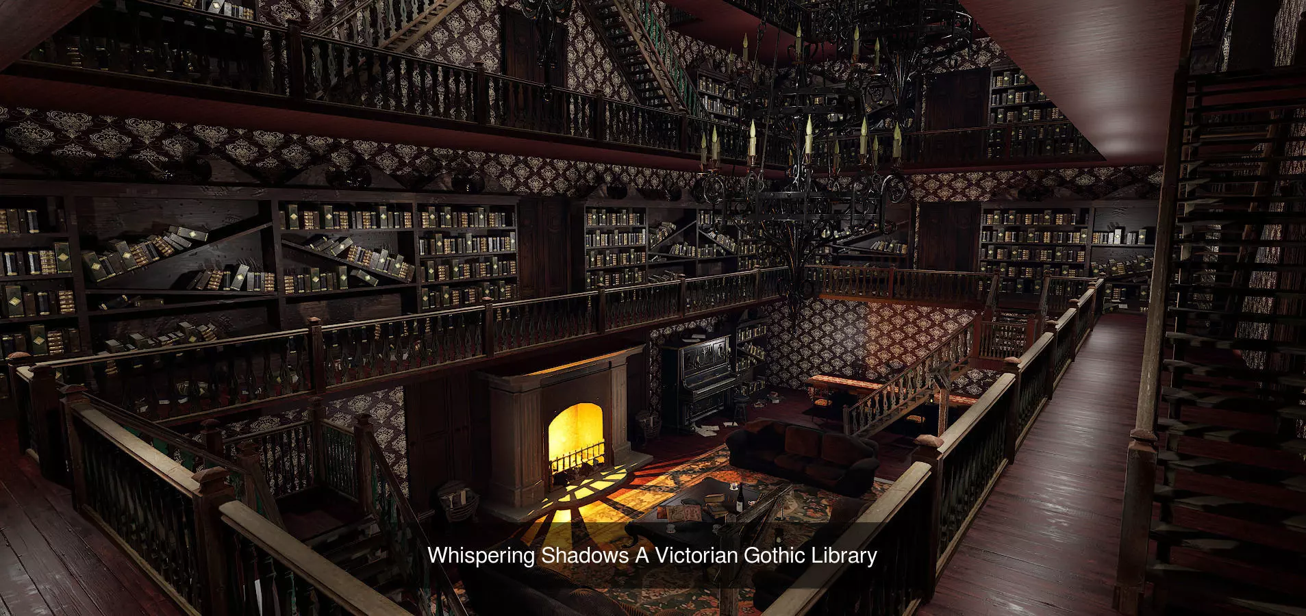 Gothic Fantasy Victorian Library Collection _8