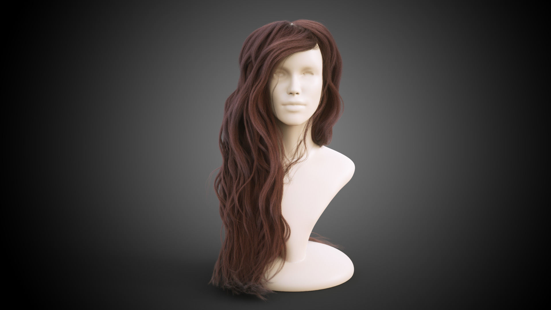 Long hair for production render in Octane Vray and Ornatrix 3D model_5