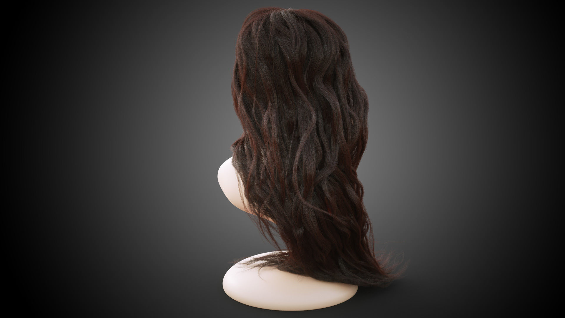 Long hair for production render in Octane Vray and Ornatrix 3D model_9