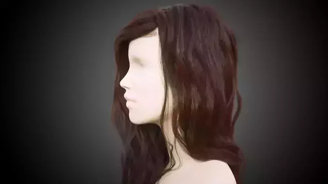 Long hair for production render in Octane Vray and Ornatrix 3D model