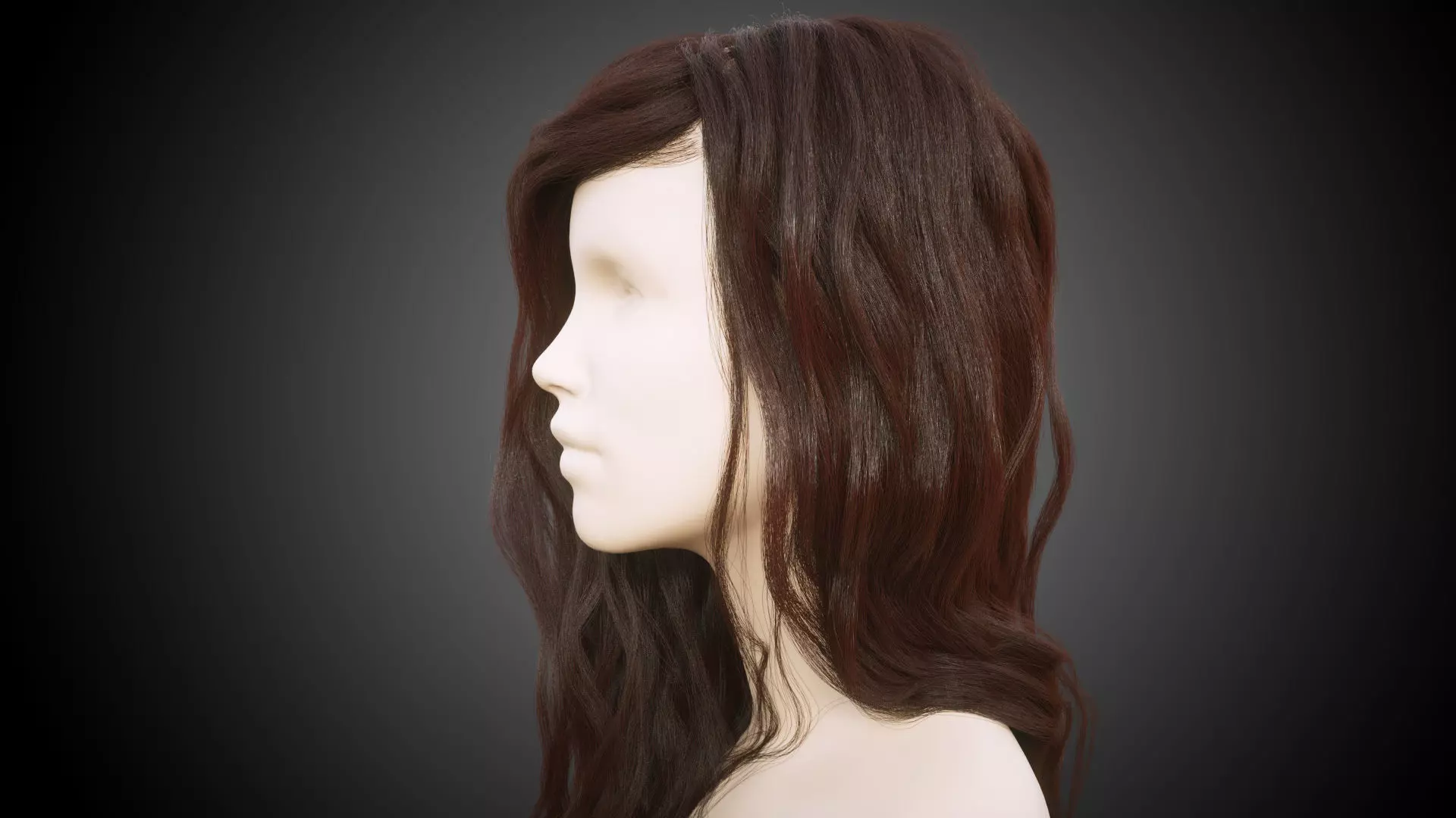 Long hair for production render in Octane Vray and Ornatrix 3D model_0