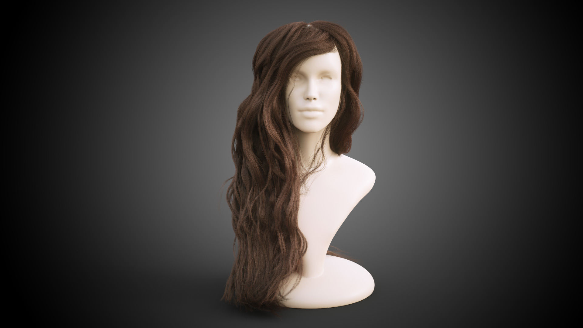 Long hair for production render in Octane Vray and Ornatrix 3D model_4