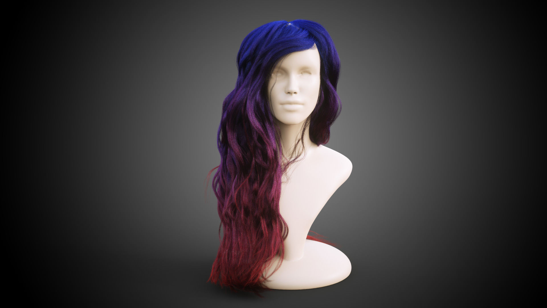 Long hair for production render in Octane Vray and Ornatrix 3D model_2