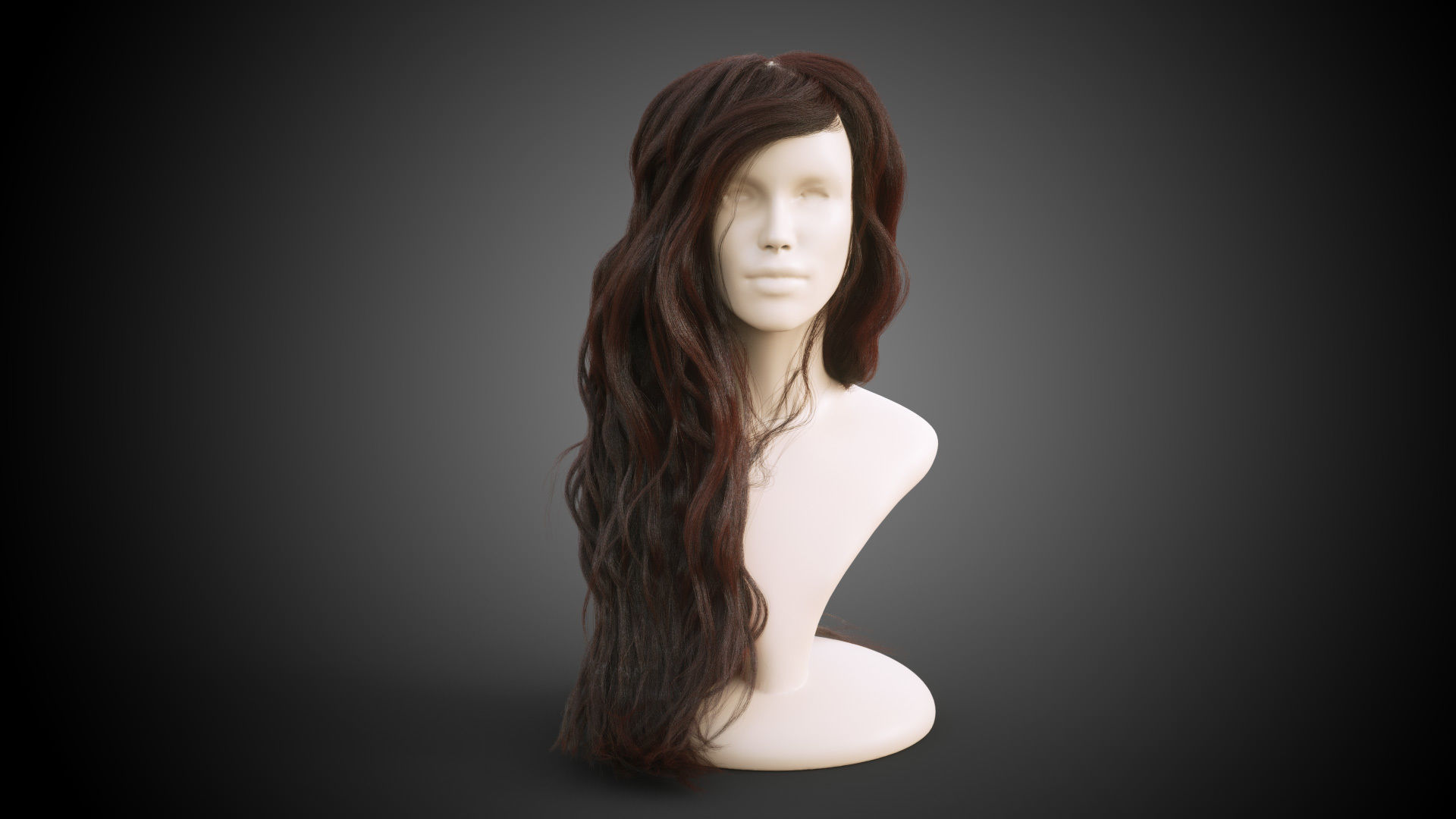 Long hair for production render in Octane Vray and Ornatrix 3D model_3