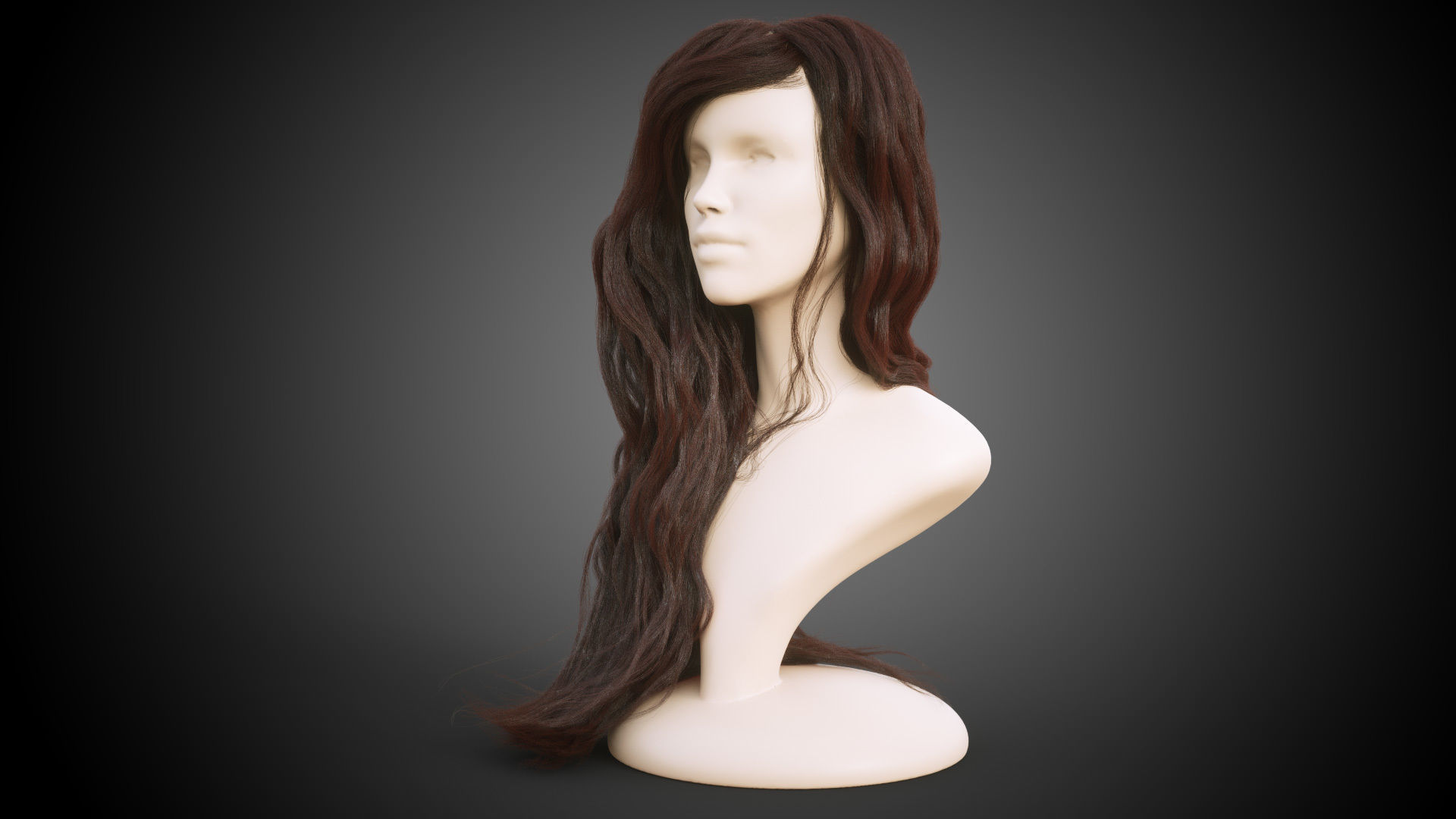 Long hair for production render in Octane Vray and Ornatrix 3D model_6
