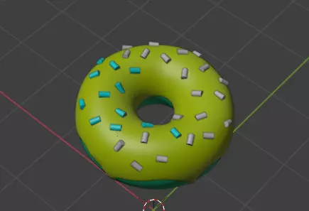 Donut with Sprinkles 3D model_4