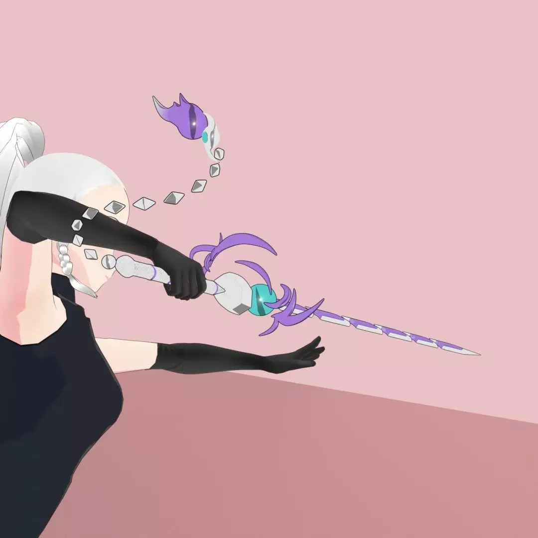 Swordsoul of Mo Ye Sword Low-poly 3D model_7