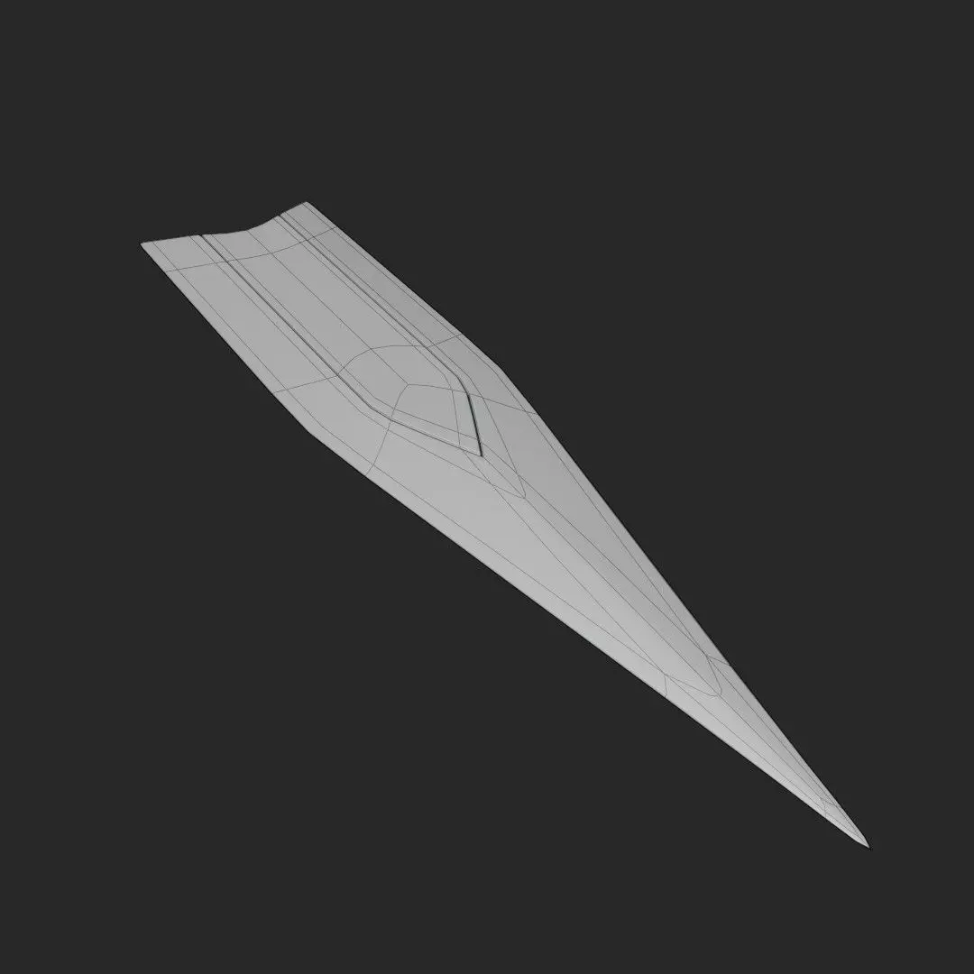 Swordsoul of Mo Ye Sword Low-poly 3D model_13