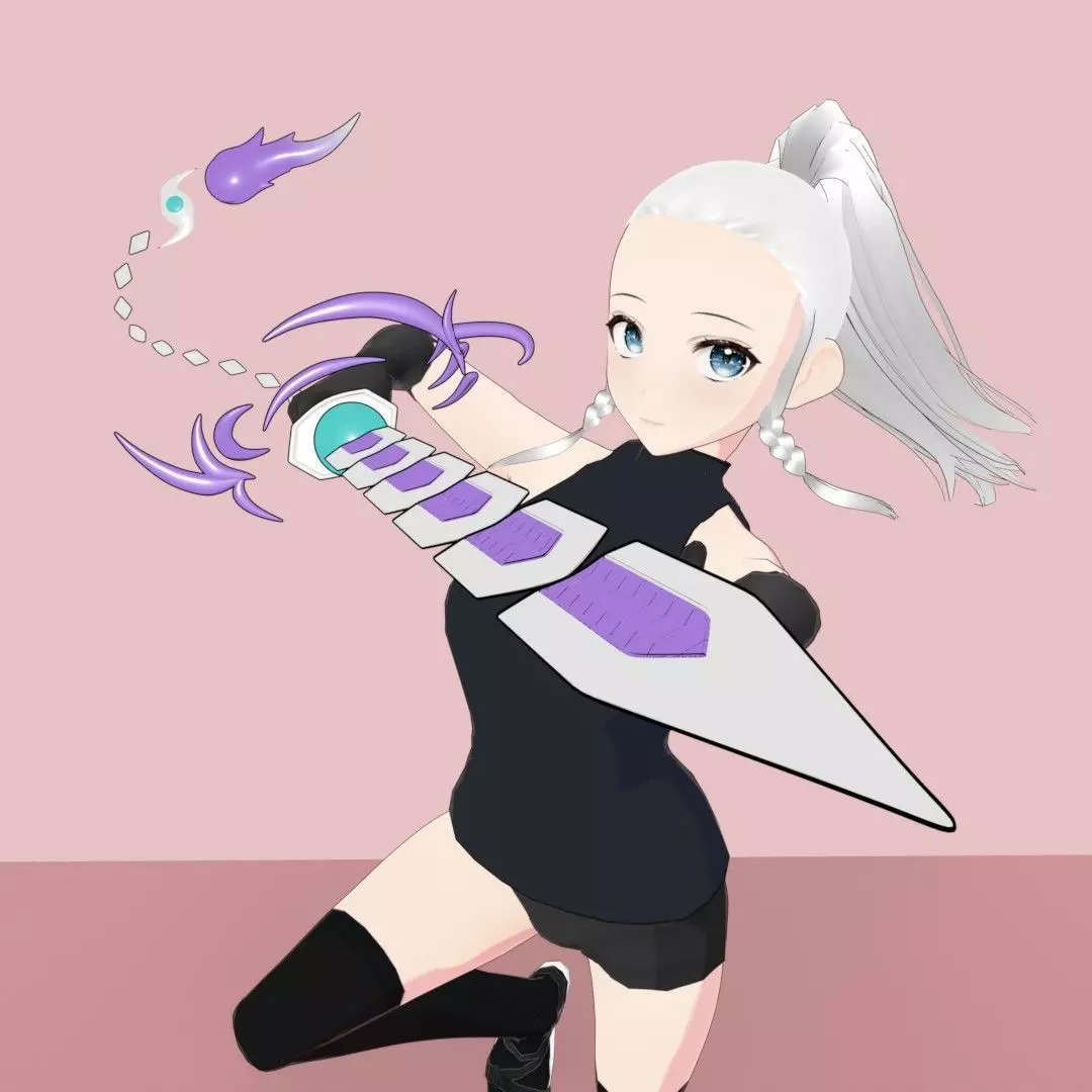 Swordsoul of Mo Ye Sword Low-poly 3D model_5