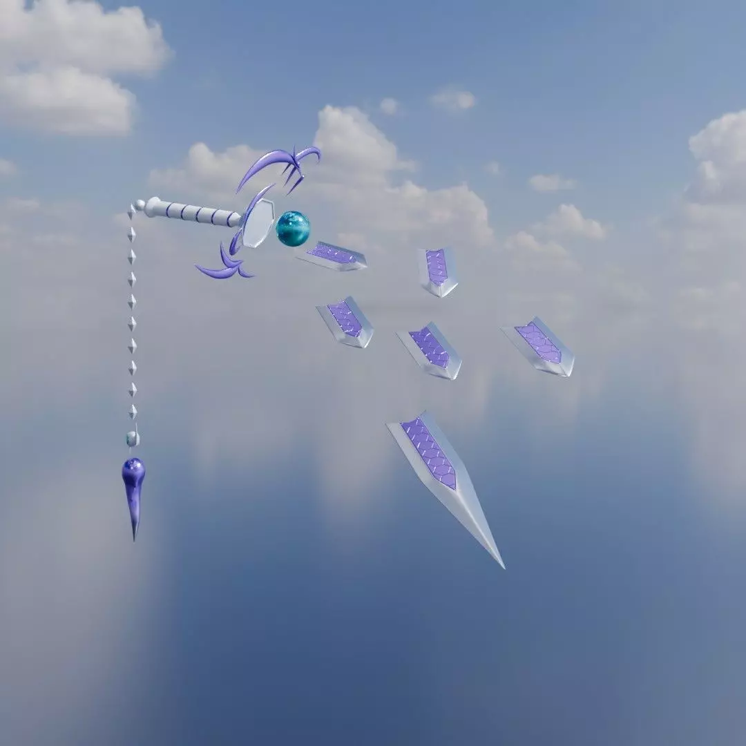 Swordsoul of Mo Ye Sword Low-poly 3D model_2