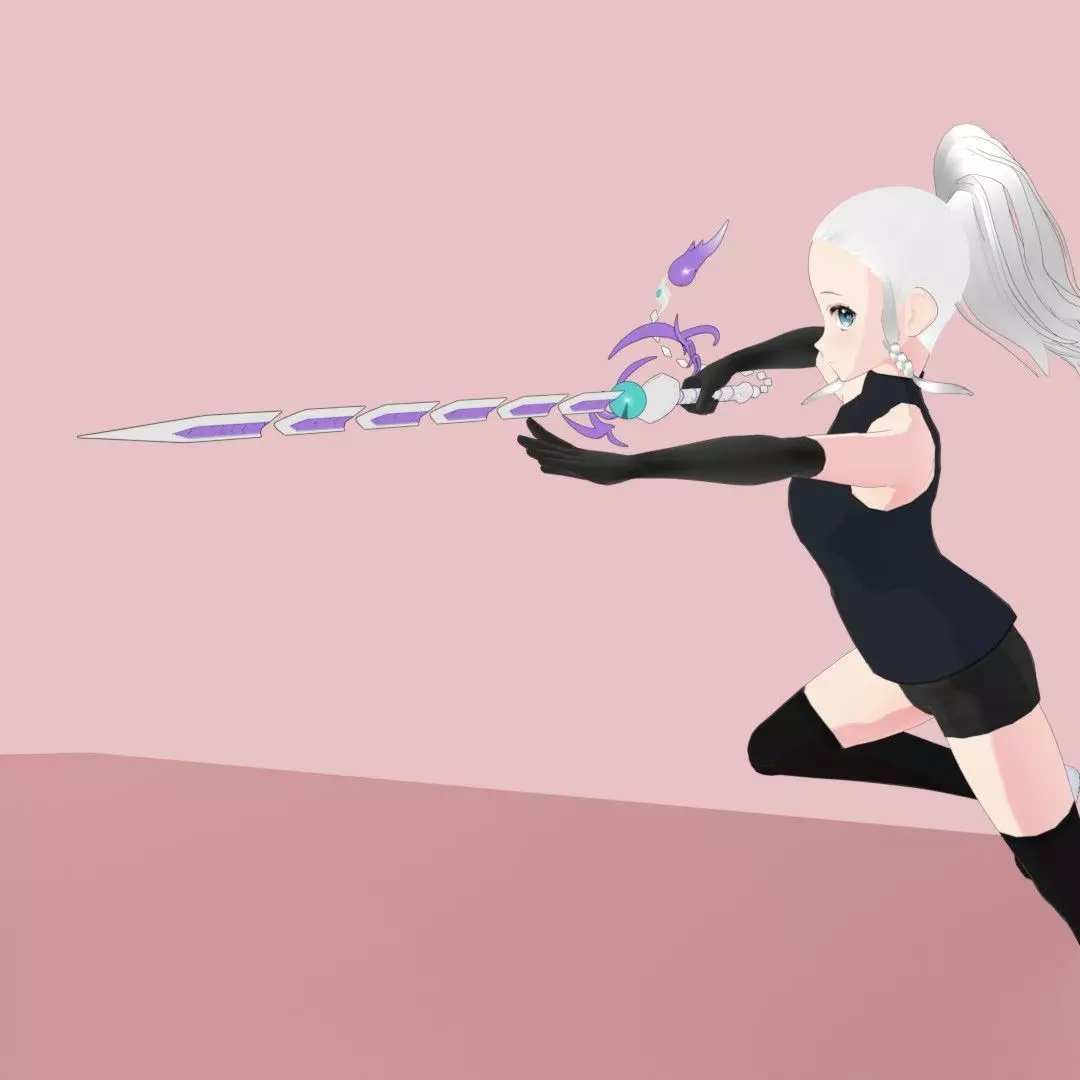 Swordsoul of Mo Ye Sword Low-poly 3D model_8