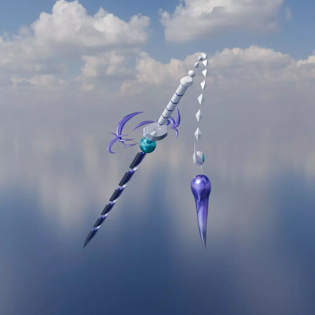 Swordsoul of Mo Ye Sword Low-poly 3D model_1