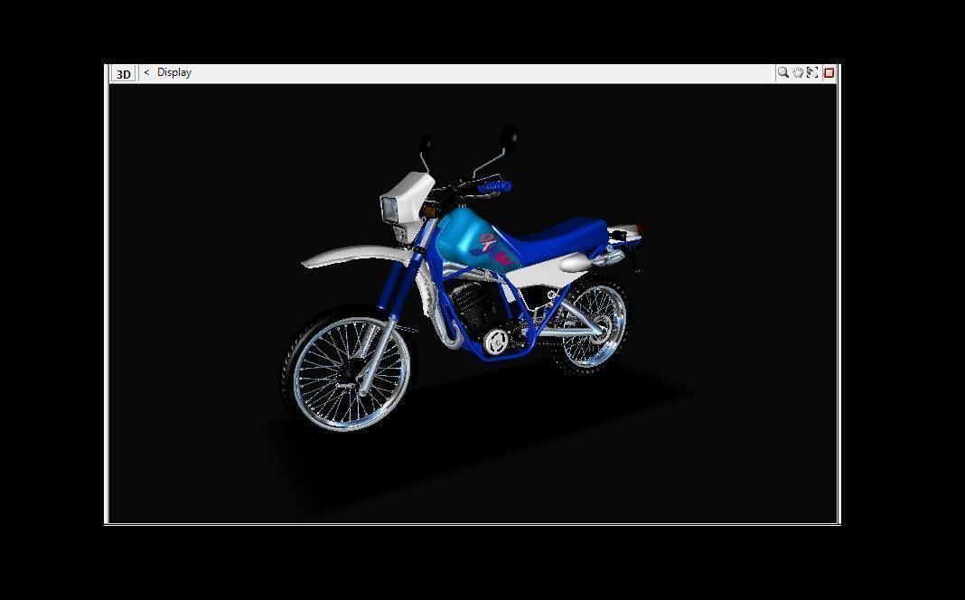 DT 175 YAMAHA Low-poly 3D model_2