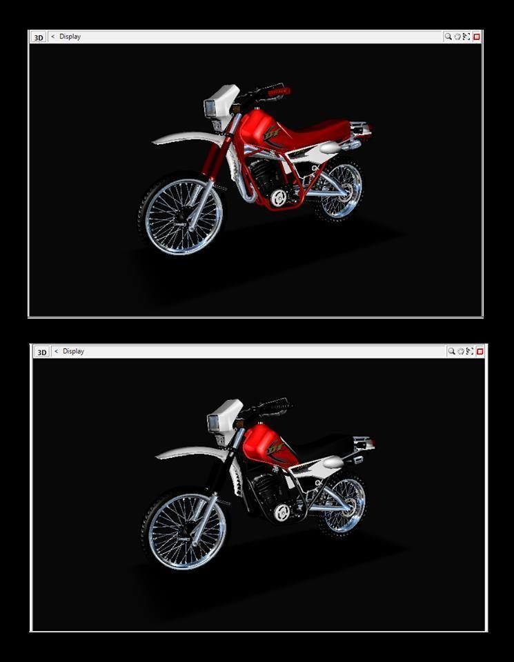 DT 175 YAMAHA Low-poly 3D model_5