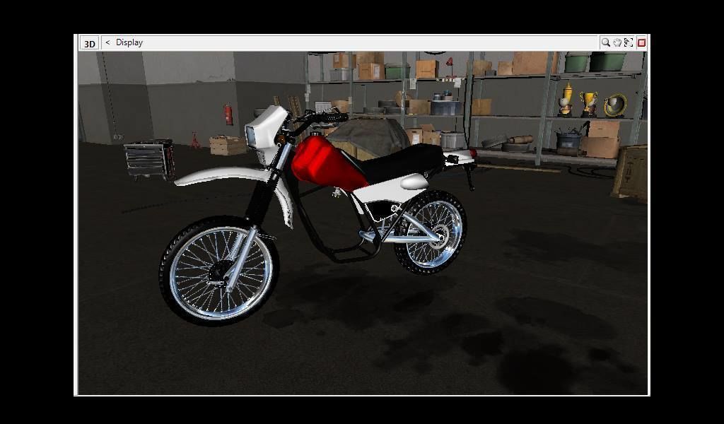 DT 175 YAMAHA Low-poly 3D model_1