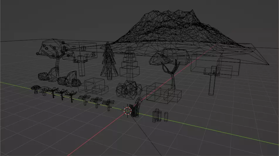 Low poly And Ultra low poly nature pack Low-poly 3D model_3